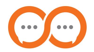CHARGE Virtual Community Two interlinked speech bubbles